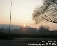 Sonnenaufgang an den Kaiserthermen